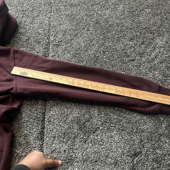 Carhartt Hoodie Mens L Red Pullover Hooded Pockets Heavyweight Graphic Logo - Picture 7 of 8